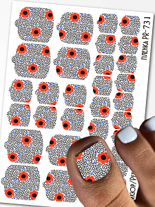 Anna Tkacheva, наклейки пленки для педикюра PR-731