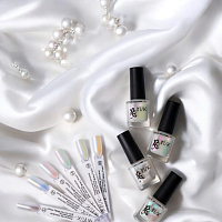 Irisk, Milky Pearl - покрытие лаковое жемчужное для ногтей (002), 8 мл