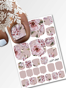 Anna Tkacheva, мини наклейки пленки для педикюра LIT-047