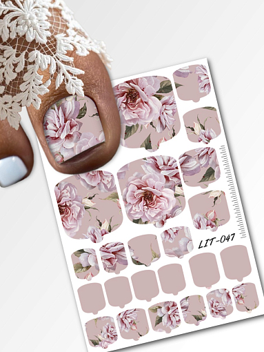 Anna Tkacheva, мини наклейки пленки для педикюра LIT-047 Anna Tkacheva, мини наклейки пленки для педикюра LIT-047