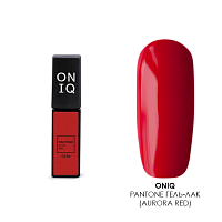 ONIQ, PANTONE гель-лак (Aurora red), 6 мл