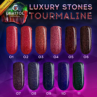 Grattol, гель-лак "Luxury Stones" (Tourmaline 11), 9 мл