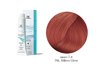 TNL, Million Gloss - крем-краска для волос (7.4 Блонд медный), 100 мл