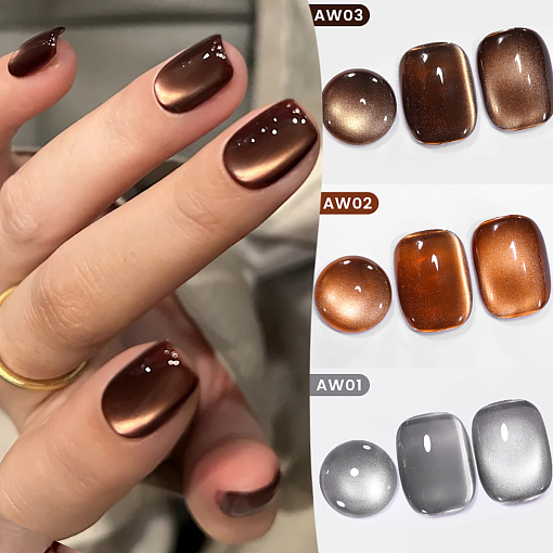 Born Pretty, Autumn Water Light Cat Magnetic Gel - магнитный гель-лак "кошачий глаз" AW03, 10 мл