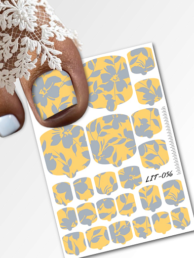 Anna Tkacheva, мини наклейки пленки для педикюра LIT-056