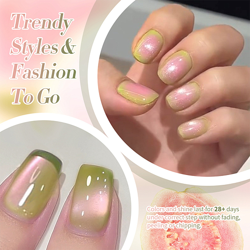 Born Pretty, Guava Cat Eye Gel MY278 - гель-лак "кошачий глаз", 10 мл