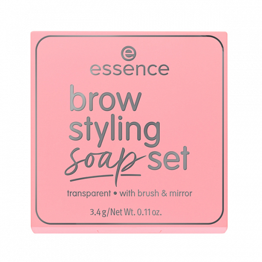 Essence, Brow styling soap set - набор для укладки бровей: мыло для фиксации и щеточка