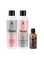 Микс набор №74 кислотной смывки для удаления краски с волос, масло монарды для волос