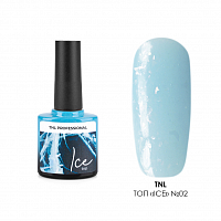 TNL, Ice Top - закрепитель для гель-лака с прозрачной жемчужной слюдой №02, 10 мл