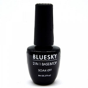 Bluesky, 2 в 1 (top & base coat), 8 мл