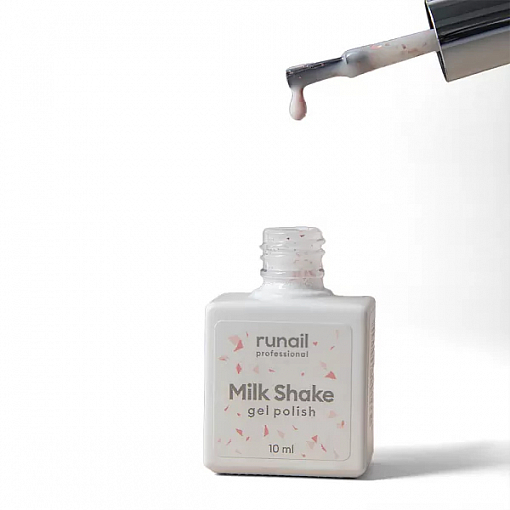 RuNail, Milk Shake - гель-лак с поталью №8542, 10 мл