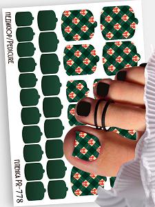 Anna Tkacheva, наклейки пленки для педикюра PR-778