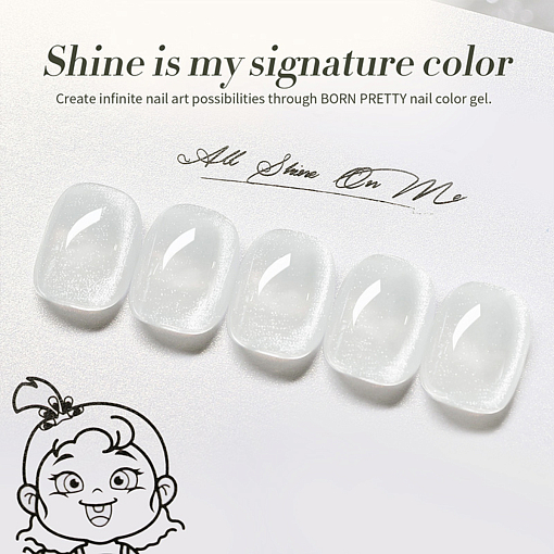 Born Pretty, Crystal Cat Magnetic Gel - магнитный гель-лак "кошачий глаз" MY42, 10 мл