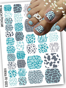 Anna Tkacheva, наклейки пленки для педикюра PR-003