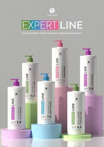 Adricoco, EXPERT LINE - шампунь для ежедневного применения с экстрактом лотоса, 1000 мл