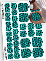 Anna Tkacheva, наклейки пленки для педикюра PR-227