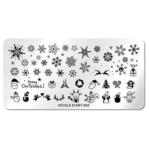 Пластина для стемпинга 12*6 см (ND-002)