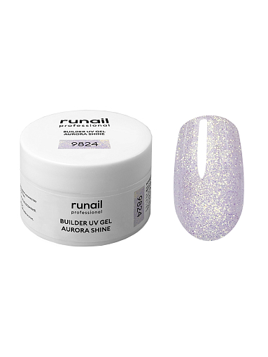 RuNail, набор №59 моделирующий УФ-гель c шиммером AURORA SHINE (3 оттенка по 15 гр)