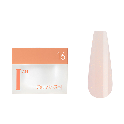I am, Quick Gel - скоростной жидкий гель №16, 12 мл