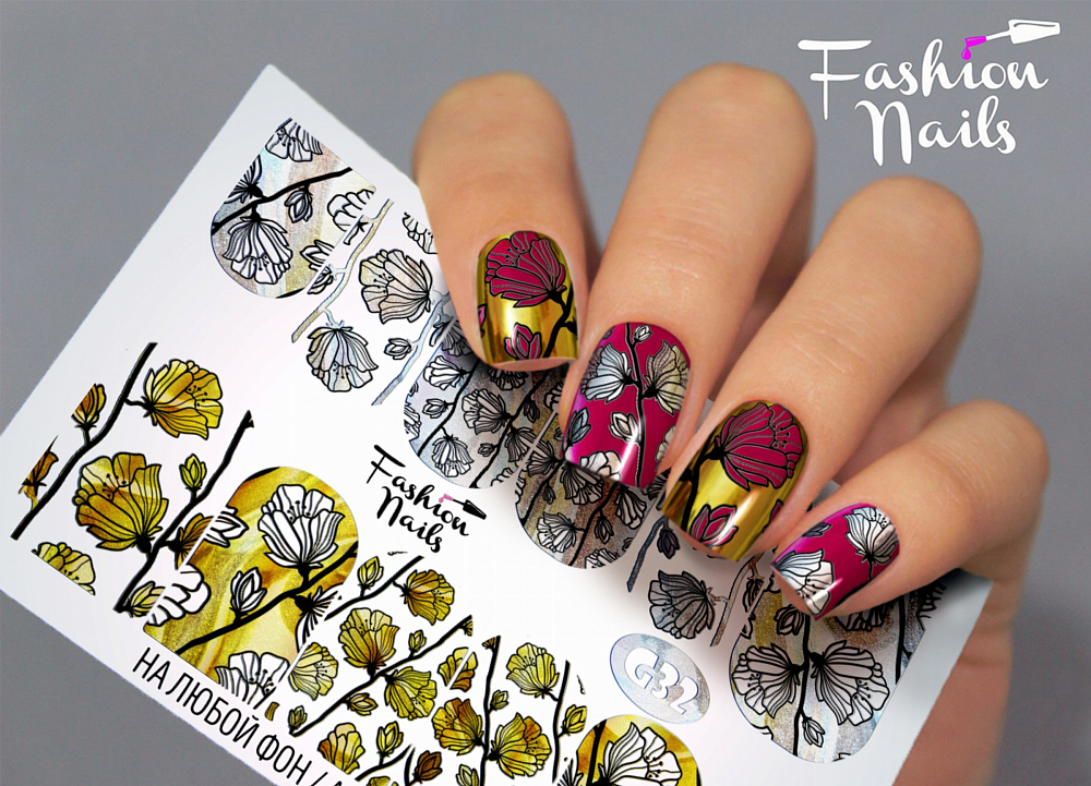 Fashion Nails, слайдер-дизайн "Galaxy" №32