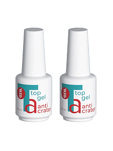 BSG, набор №16 топ для гель-лака Anticrater (нанесение "без кратеров"), 2 х 20 мл