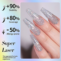 Born Pretty, Laser Glitter Gel Polish-LS01 - гель-лак, 10 мл