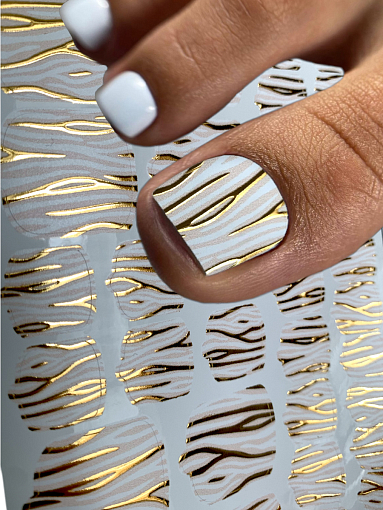 Anna Tkacheva, наклейки пленки для педикюра с фольгой VIP-027 Anna Tkacheva, наклейки пленки для педикюра с фольгой VIP-027