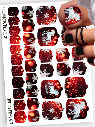 Anna Tkacheva, наклейки пленки для педикюра PR-797 Anna Tkacheva, наклейки пленки для педикюра PR-797