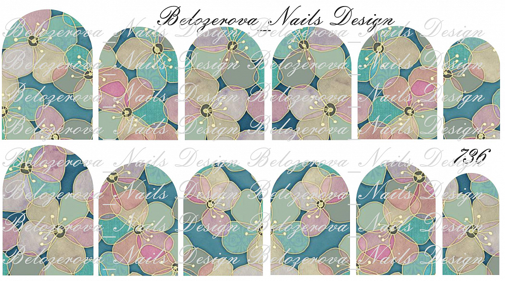 Слайдер-дизайн Belozerova Nails Design на прозрачной пленке (736)