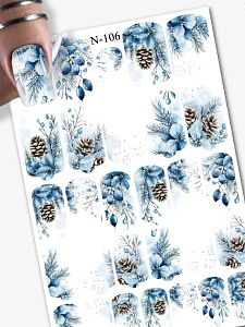 Anna Tkacheva, наклейки пленки для дизайна ногтей N-106