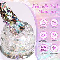 Born Pretty, Glitter Gel Polish-SG01 - гель-лак, 10 мл