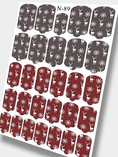 Anna Tkacheva, наклейки пленки для дизайна ногтей N-089