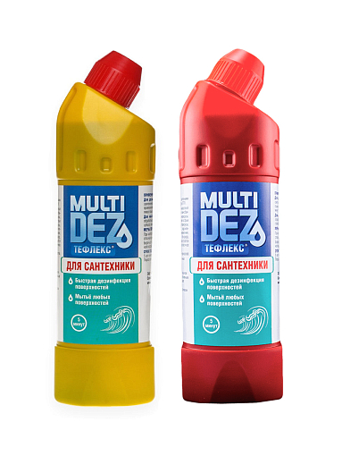 МультиДез, набор для дезинфекции и мытья сантехники (2 шт по 500 мл)