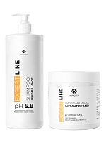 Adricoco, набор №114 липидный шампунь, липидная маска-реноватор для волос с комплексом масел