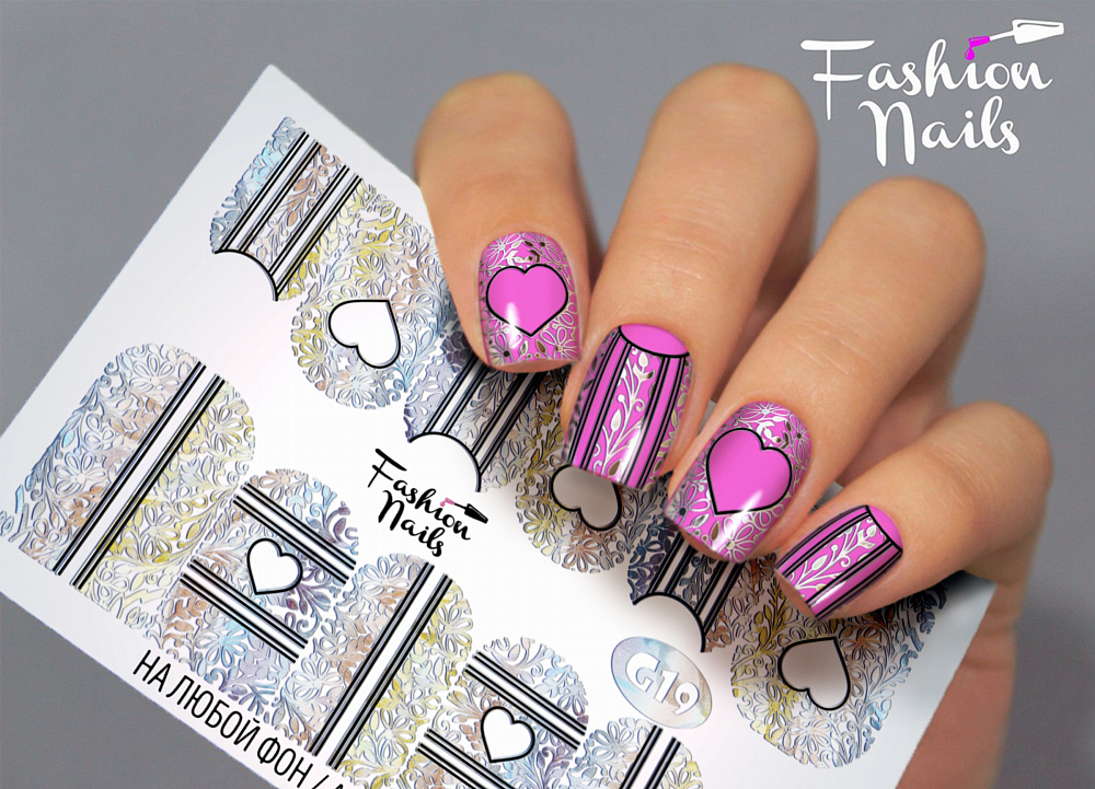Fashion Nails, слайдер-дизайн "Galaxy" №19 Fashion Nails, слайдер-дизайн "Galaxy" №19