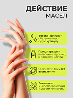 RuNail, набор №50 масло для ногтей и кутикулы (5 х 3 мл) + мешочки 5 шт