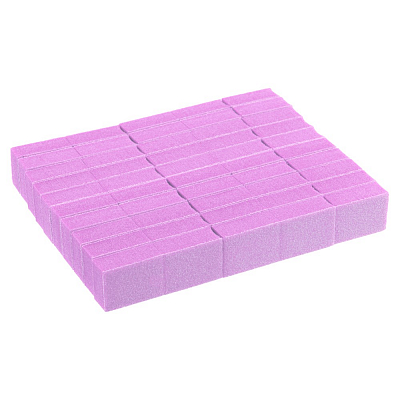 Irisk, набор мини-бафов двухсторонних шлифовальных (№01 Розовые), 50шт