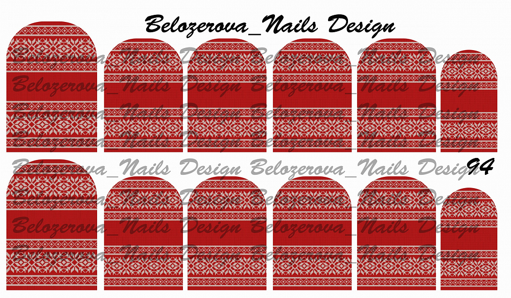 Слайдер-дизайн Belozerova Nails Design на прозрачной пленке (94)