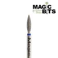 Magic Bits, набор алмазная фреза пламя (2.3 мм, средней мягкости), 2 шт