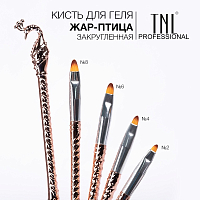 TNL, кисть для геля "Жар-птица" (закругленная №4)
