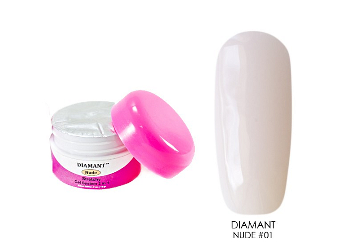 УЦЕНКА, Diamant, моделирующий гель (Nude №1 средней вязкости), 14 мл