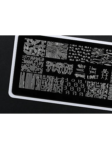 Пластина для стемпинга №235 (граффити, леттеринг)