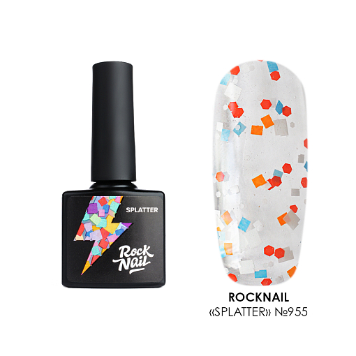 RockNail, гель-лак Splatter №955, 10 мл