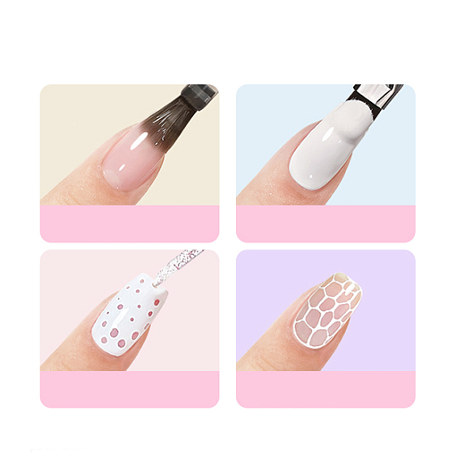 Born Pretty, гель для дизайна ногтей Poke Nail Gel white (белый), 5 гр