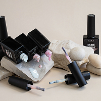 TNL, Nude Stone Base - жесткая база для гель-лака с шиммером №08, 10 мл