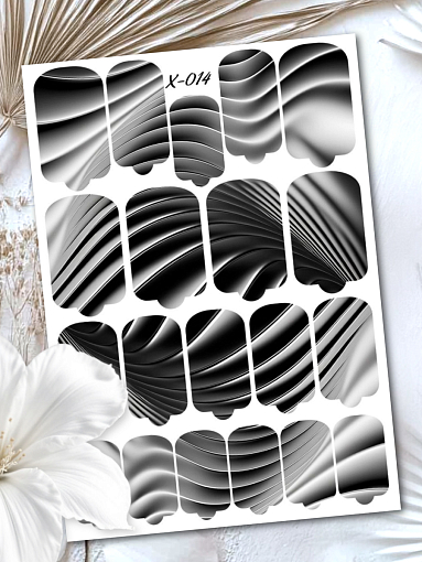 Anna Tkacheva, мини наклейки пленки для маникюра X-014