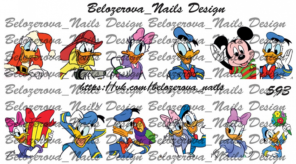 Слайдер-дизайн Belozerova Nails Design на прозрачной пленке (593)