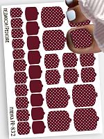 Anna Tkacheva, наклейки пленки для педикюра PR-832