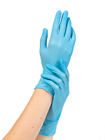 Archdale, перчатки для маникюриста нитриловые Nitrimax 794L неопуд. (голубые, L), 100 пар