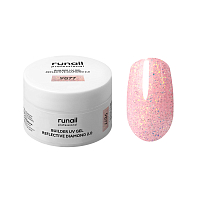 RuNail, BUILDER UV GEL REFLECTIVE DIAMOND 2.0 - моделирующий УФ-гель светоотражающий №9877, 15 гр